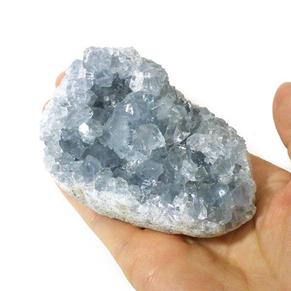セレスタイト 母岩付き原石 クラスター マダガスカル産 天青石 天然石