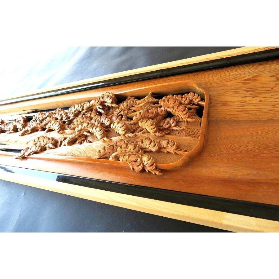 欄間 建具 欄間彫刻 【1点もの商品】【新品】 高級手彫り欄間2間1組