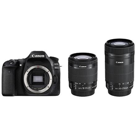 EOS 80D 新品 CANON ダブルズームキット 保証書他店印付き : 良品工房