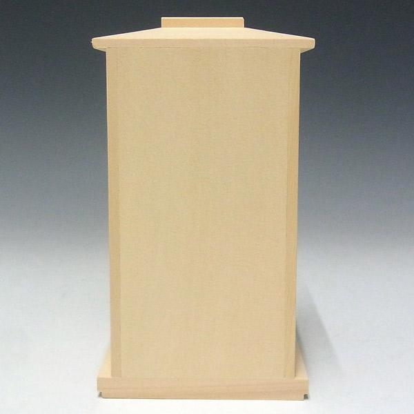 桧 木製厨子 高さ19cm(外寸) 木彫り 本格ミニ仏像用お厨子 : 仏像と