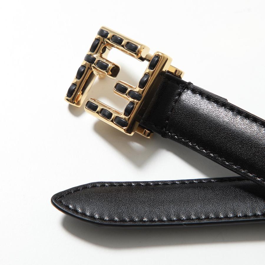 FENDI（フェンディ） FFベルト 8C0648 ASUP レディース レザー ナロー