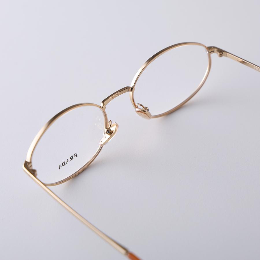 PRADA（プラダ） メガネ VPR A57 レディース オーバル型 メタル
