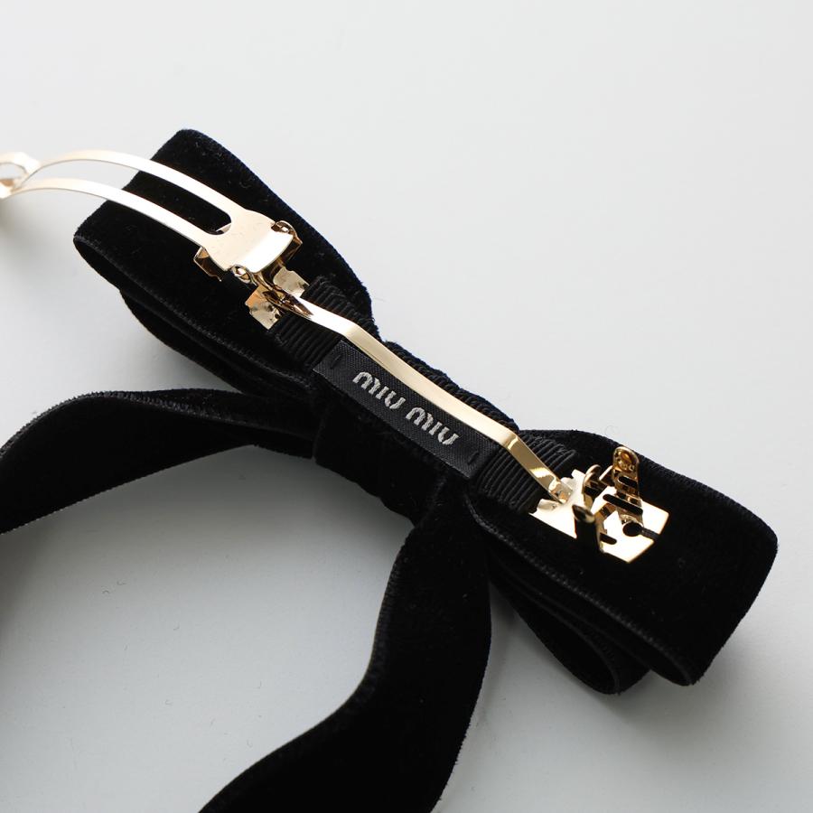 miu miu（ミュウミュウ） バレッタ 5IF284 068 レディース ベルベット