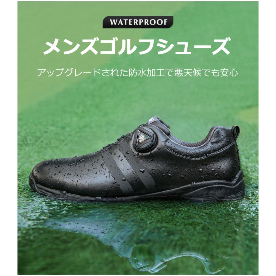 ゴルフシューズ PGM ダイヤル式 BOA スパイクレス スニーカータイプ