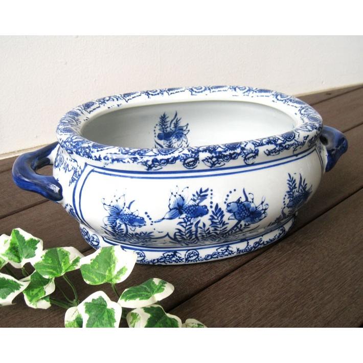 水鉢 睡蓮鉢 水盤 すいれん鉢 メダカ鉢 金魚鉢 陶器 スイレン鉢 ハス