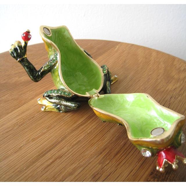 エナメルボックス かえる カエル 蛙 ケース ジュエリーケース イギリス