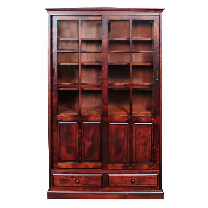 書棚 本棚 天然木 樺桜材 105幅 クラッシック ハイセンス 高級 和