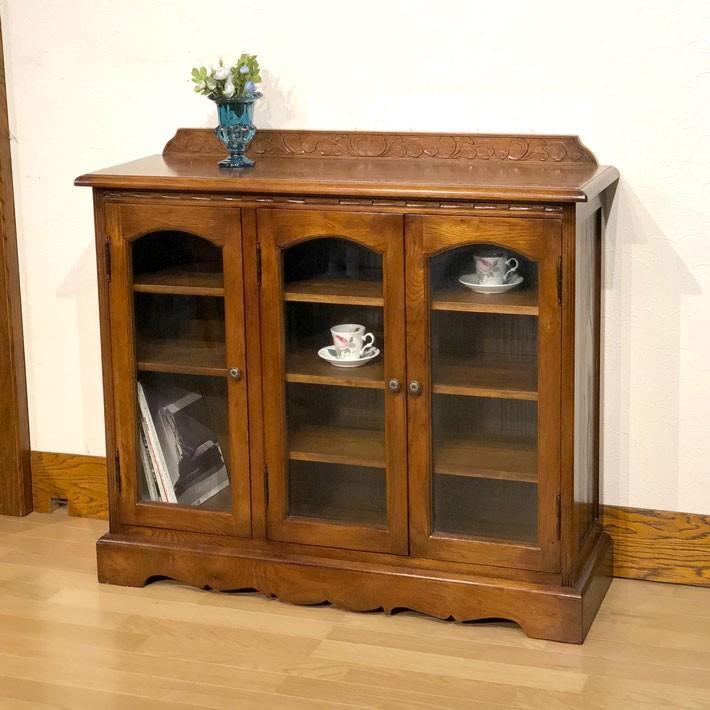 リビングボード キャビネット ガラス リビング収納 収納家具 飾り棚