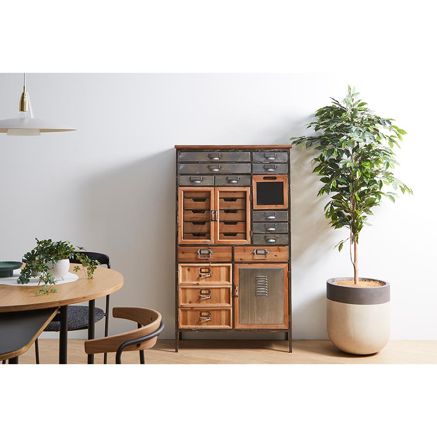 リビングボード キャビネット インダストリアル 木製 おしゃれ