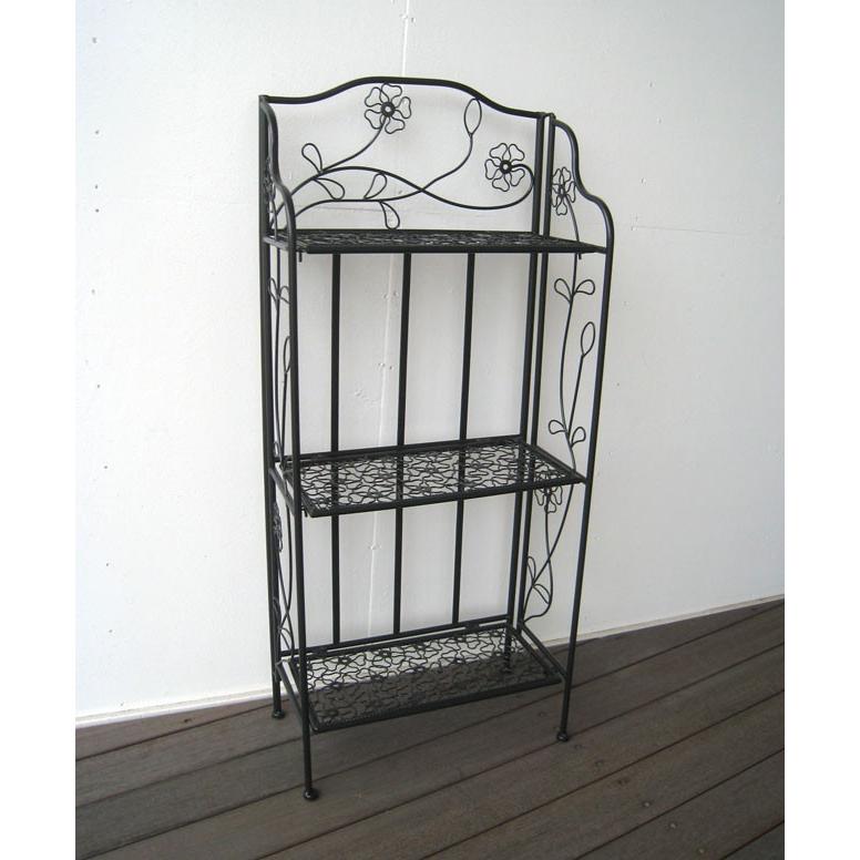 フラワースタンド 屋外 室内 3段 プランタースタンド アイアン 花台 鉢