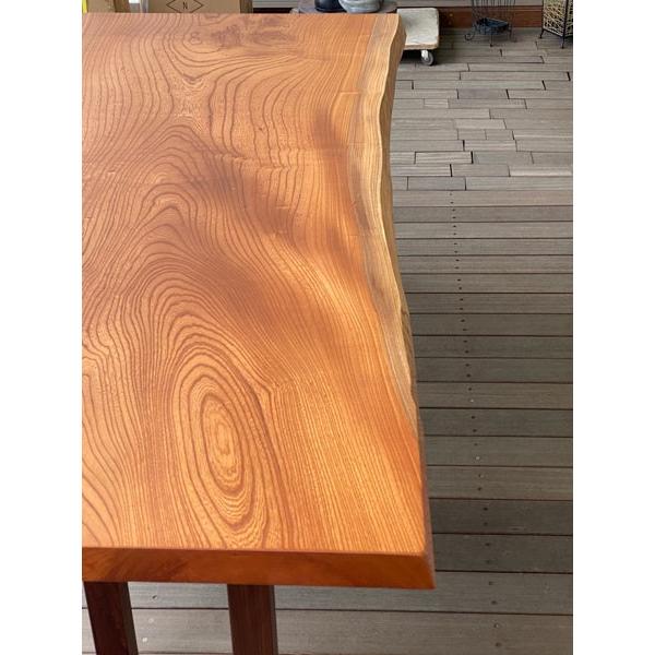 けやき 欅 ケヤキ 一枚板 ダイニングテーブル 座卓 兼用足付き 天然木