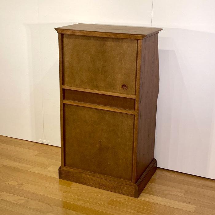 日本製 国産家具 ナラ無垢 折りたたみ ライティングビューロー