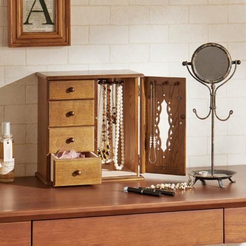 ジュエリーケース アクセサリーケース アクセサリー収納 木製 北欧