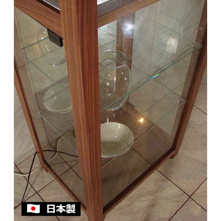 飾り棚 コレクションケース キュリオケース ダウンライト可動式棚