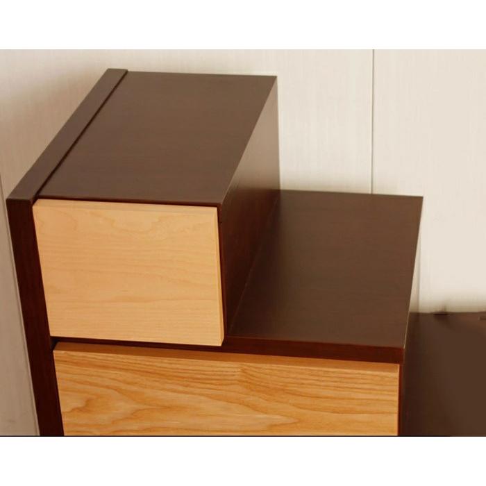 キャビネット 階段タンス 階段チェスト 無垢材 おしゃれ 北欧 収納