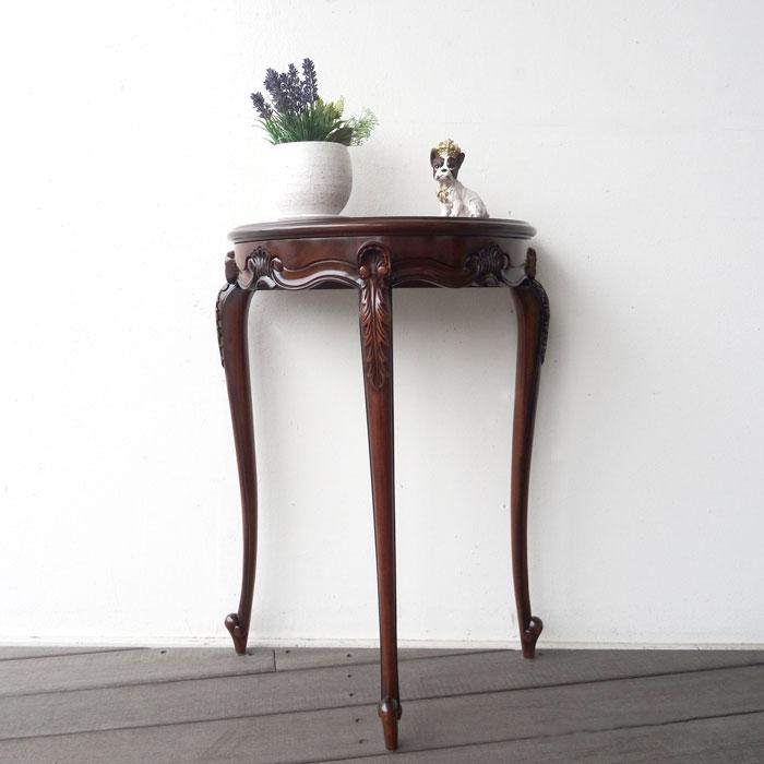 コンソールマホガニー S コンソールテーブル サイドテーブル 花台 木製