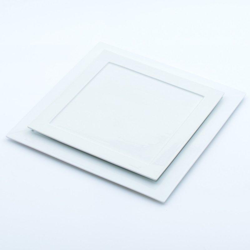 白磁 スクエア・ディナープレート 大皿 プレート 皿 角皿 有田焼 福泉