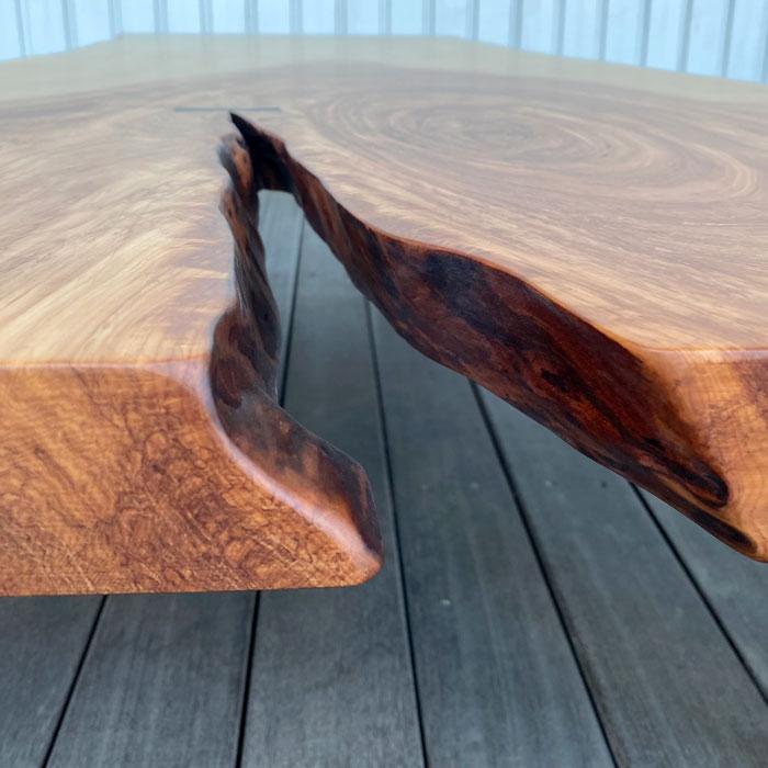 一枚板 センターテーブル 幅162cm 栃 トチ とち 無垢 ちぎり 北欧 木製