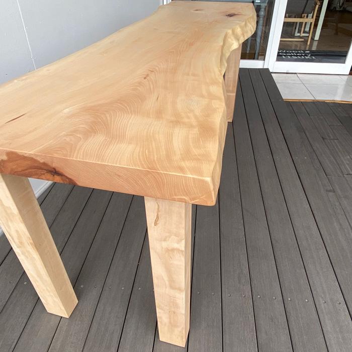 一枚板 無垢 栃 とち トチ カウンター テーブル ハイテーブル 169cm 栃