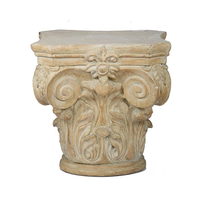 アクセントテーブル 宮殿柱デザイン Lサイズ 台座 テーブル サイド