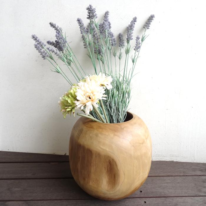 プランターカバー プランターポット チーク無垢 天然木 おしゃれ