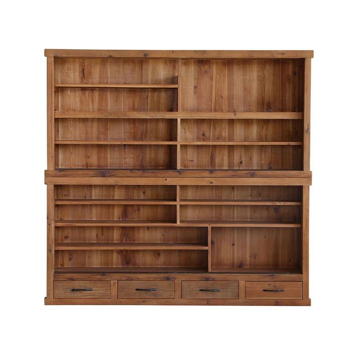 Yamato 杉古材ガラスキャビネット179 食器棚 キッチンボード