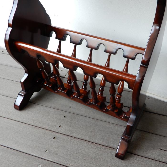 マホガニーマガジンラック マガジンラック マホガニーマガジンテーブル