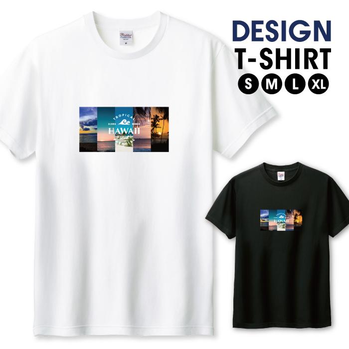 Tシャツ メンズ ユニセックス ホワイト ブラック 南国 ハワイ ビーチ