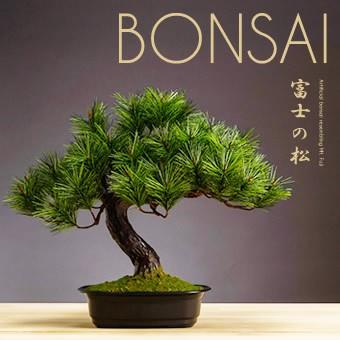 アレンジ盆栽 富士の松 フェイクグリーン 光触媒 人工盆栽 人工観葉