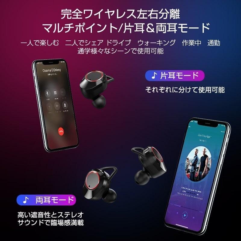 ワイヤレスイヤホン bluetooth5.0 ブルートゥースイヤホン カナル型
