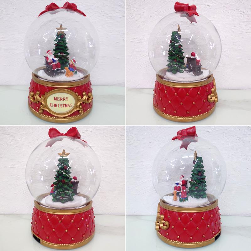 スノードーム クリスマス オルゴール クリスタルボール スノーボール