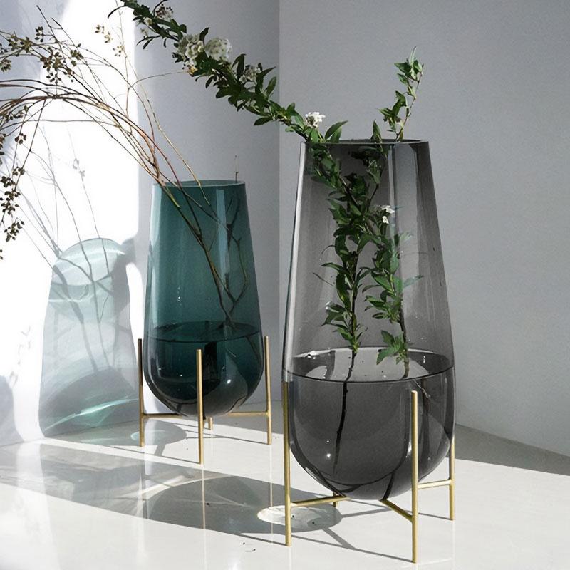 花瓶 おしゃれ 北欧 DROP BASE ドロップベース フラワーベース ガラス