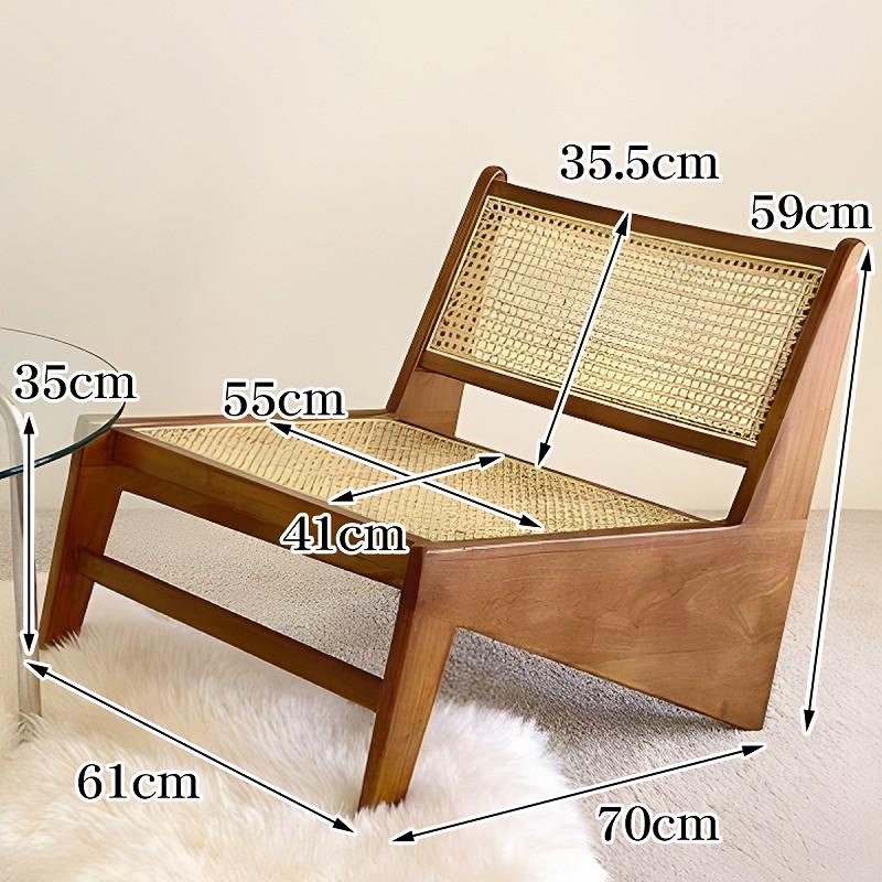 ラタンチェア 籐編み ラウンジチェア 北欧 カンガルーチェア
