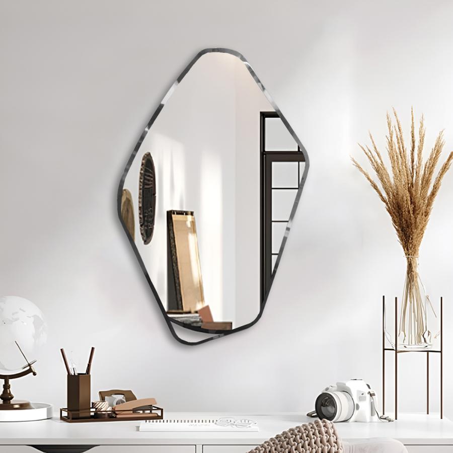 ウォールミラー おしゃれ ウェーブミラー 壁掛け鏡 変形ミラー 韓国
