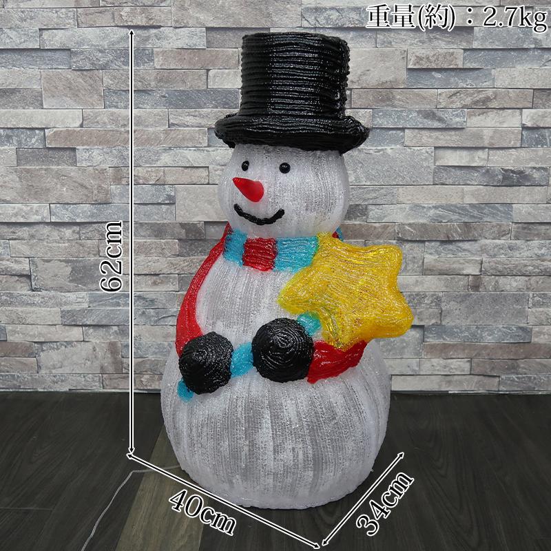 クリスマス LED オブジェ クリスマスライト 光る 雪だるま スノーマン