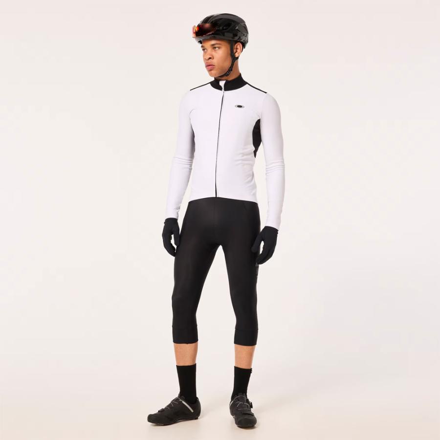 SALE】オークリー CLIMA THERMAL LS JERSEY ホワイト/ブラック
