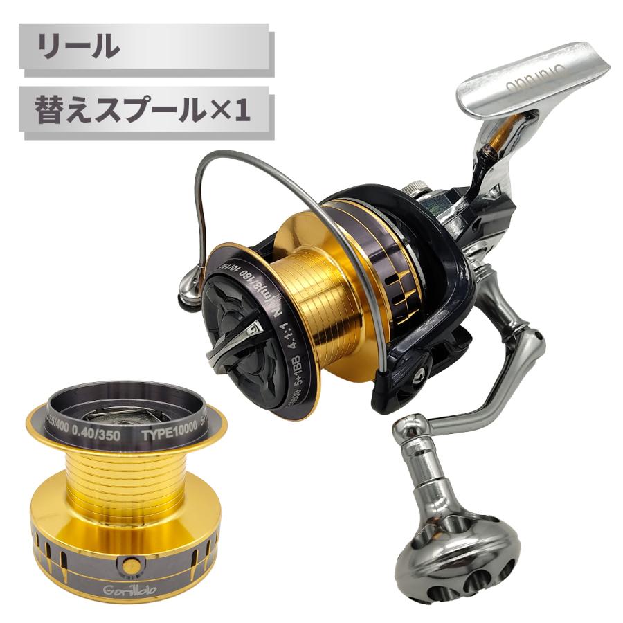 オルルド釣具 スピニングリール リール＋替えスプール×1 セット