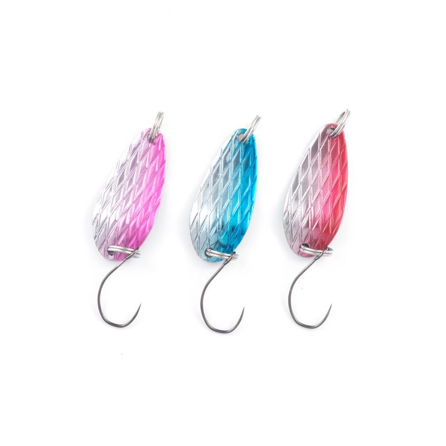 オルルド釣具 スプーンルアー 6個セット 3g バーブレスフック