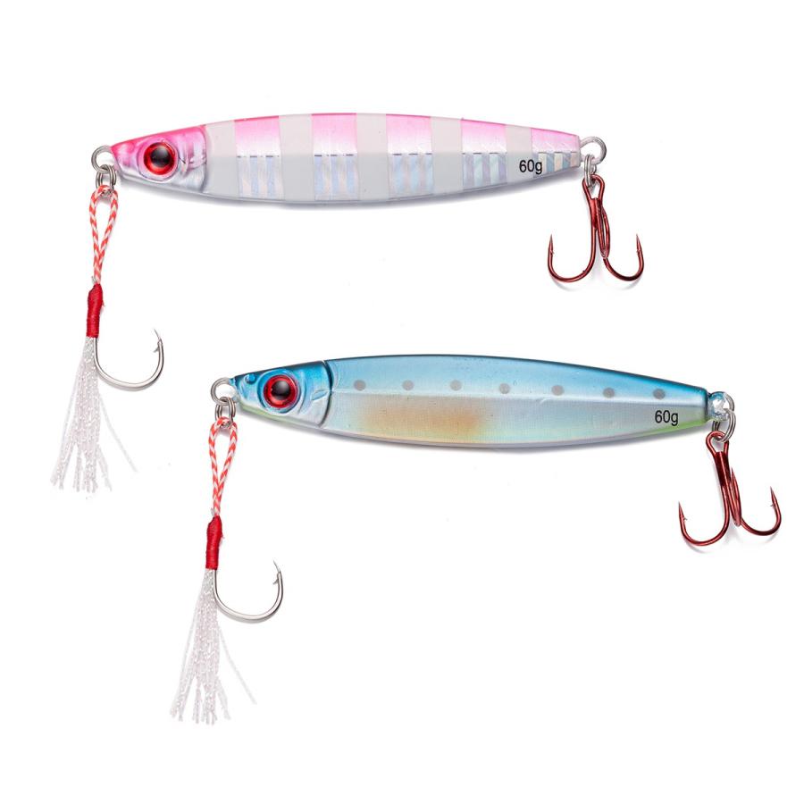 オルルド釣具 メタルジグ 8色セット 20g 30g 40g 60g 80g レッドアイ