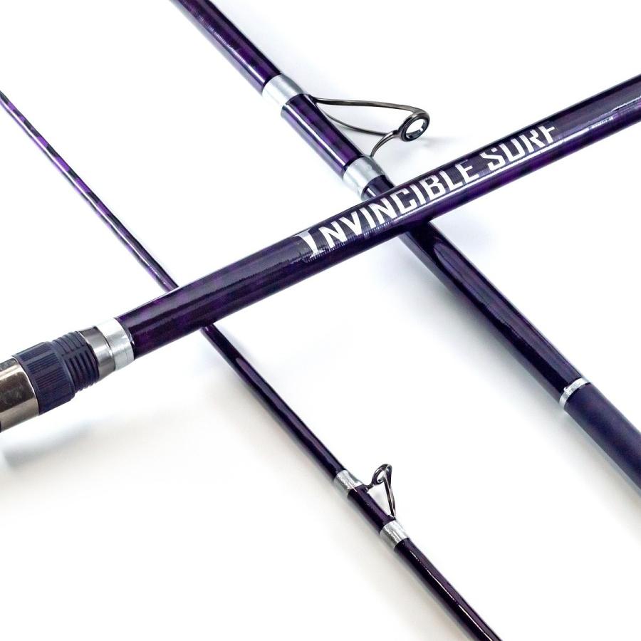 投げ竿 並継 4.2m 60号 3本継 本格派投竿 バイオレット インビンシブル