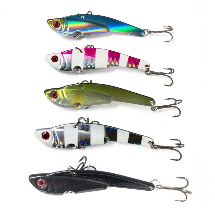 オルルド釣具 メタルバイブ 7.5cm 30g 5色セット Cカラー