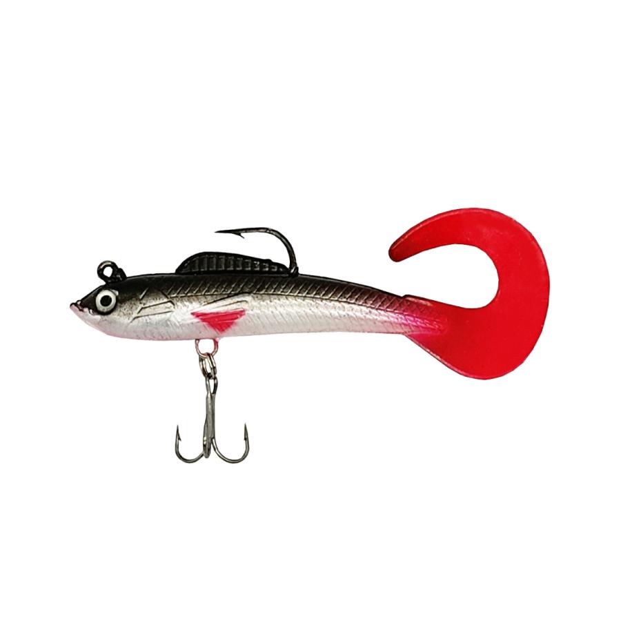 オルルド釣具 ソフトルアー 9cm 9.5g 4色 4個セット スイムシャッドA