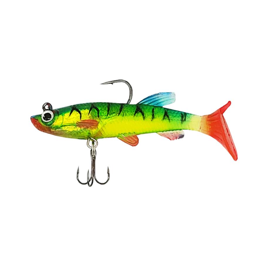 オルルド釣具 ソフトルアー 8cm 14g 5色 5個セット スイムシャッドB