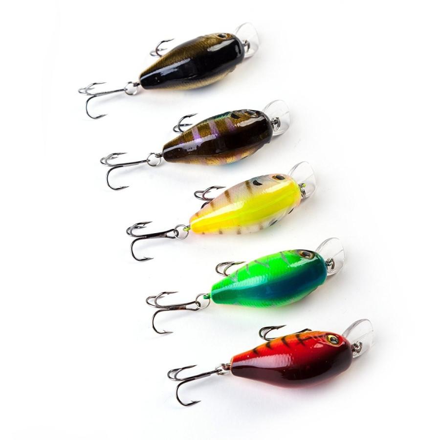 オルルド釣具 クランクベイト 5色セット 5.5cm 8.2g「クランクルドA