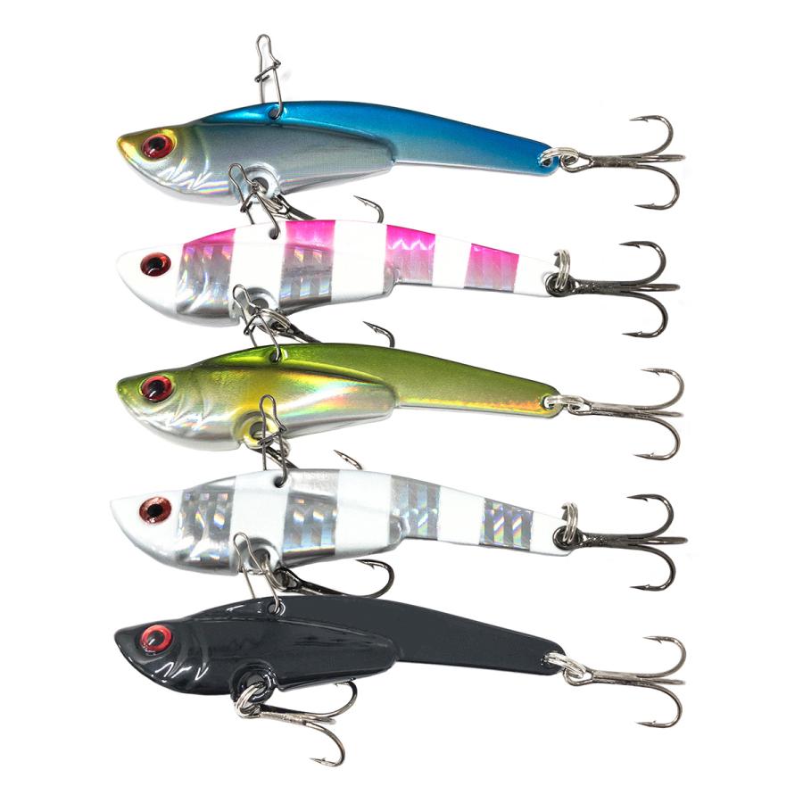 オルルド釣具 メタルバイブ 7.5cm 30g 5色セット Cカラー