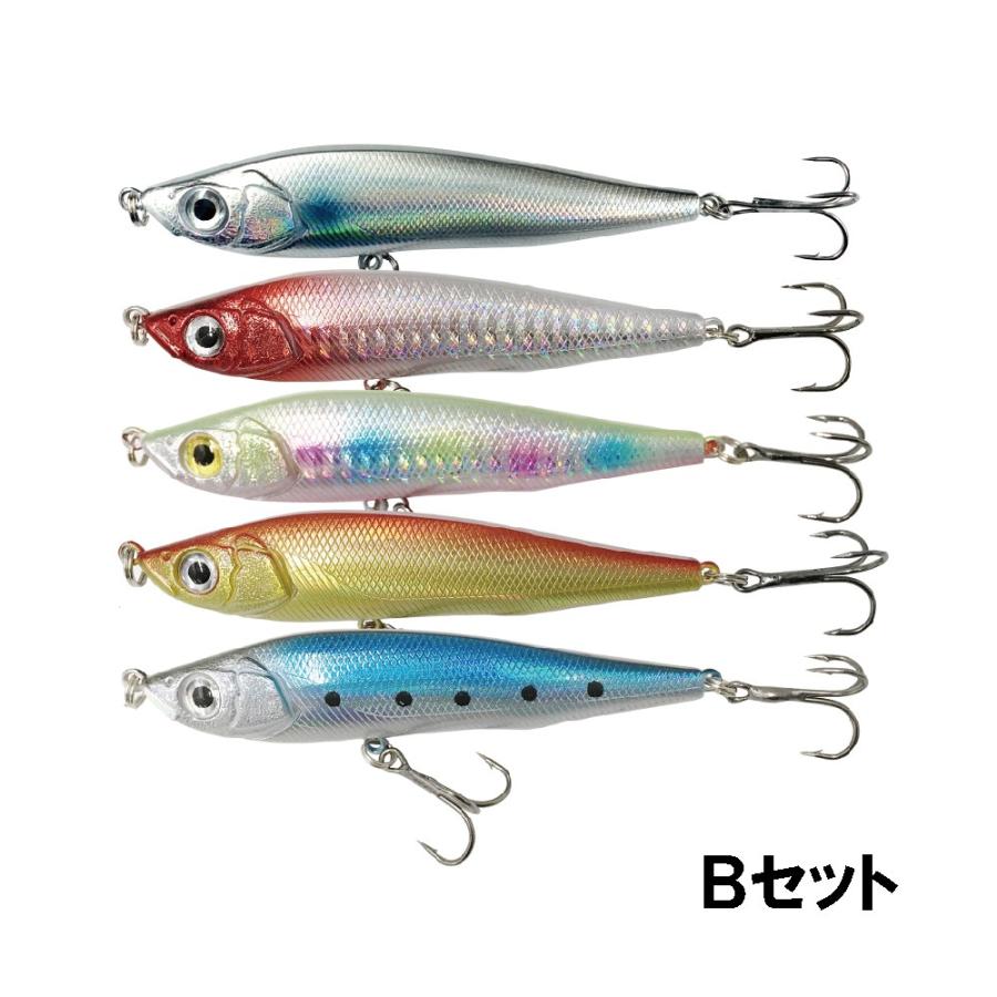 オルルド釣具 シンキングペンシル 5個セット 9.5cm 22g ぶっ飛び