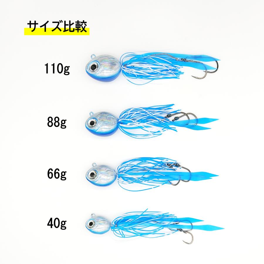 オルルド釣具 タイラバ 88g 110g 5色セット 鯛ラバ ルアー 送料無料