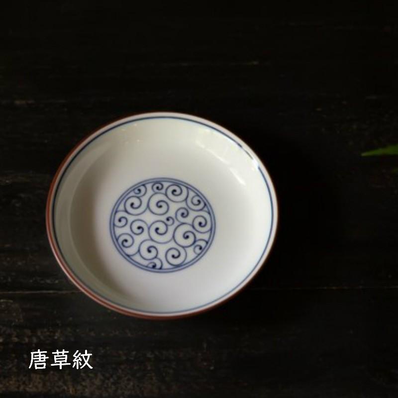 波佐見焼 高山陶器 吉祥小紋 染付 10.3cm 小皿 豆皿 有田焼 取り皿