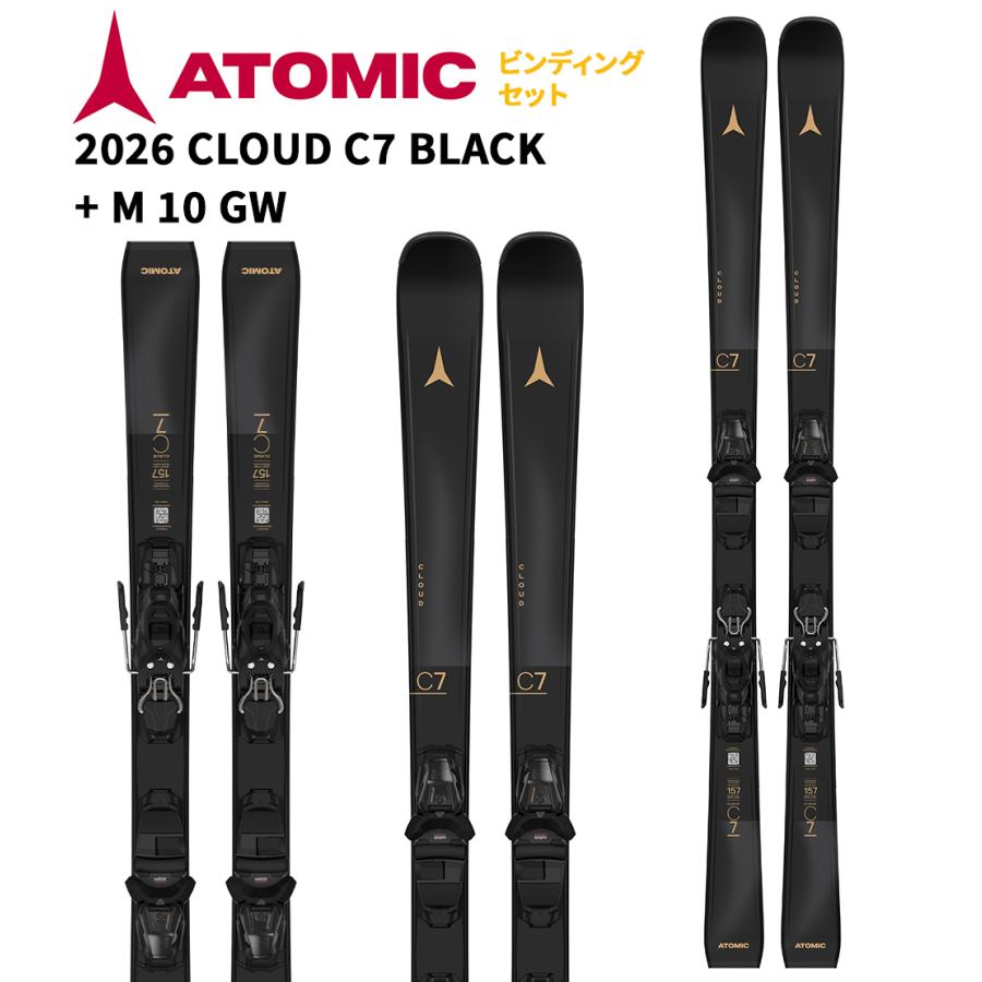 ATOMIC（アトミック） 【即納】2026 ATOMIC スキー板 CLOUD C7 BLACK +