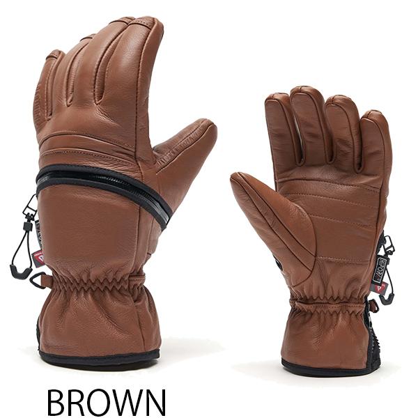 デスグリップ deathgrip glove co ZOMBIE GLOVE Leather BROWN 5本指
